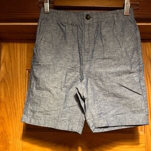 Janie & Jack Boys Chambray Linen Pull On Shorts Boys Size 10 New